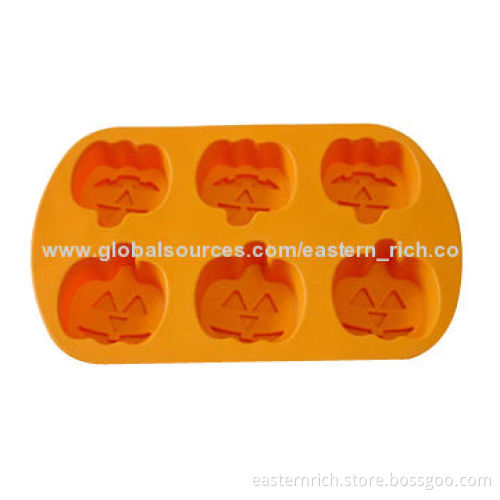 Silicone Halloween muffin pan, 26.8x17.2x3.4cm